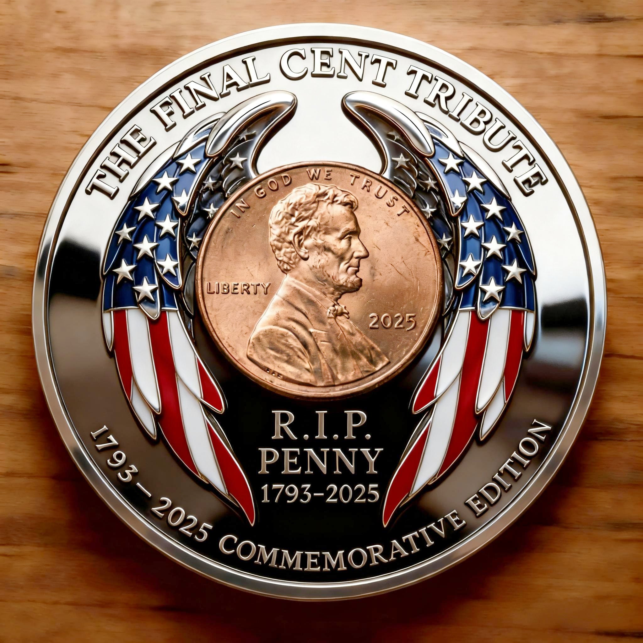 Flash Sale 60% OFF - THE FINAL CENT 1793–2025 · END OF AN ERA