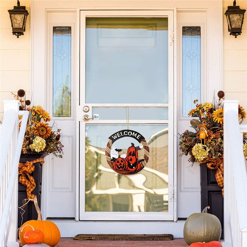 Halloween Carved Wood Door Sign   0af0e742a7e44e33971f008b2dcb5953 