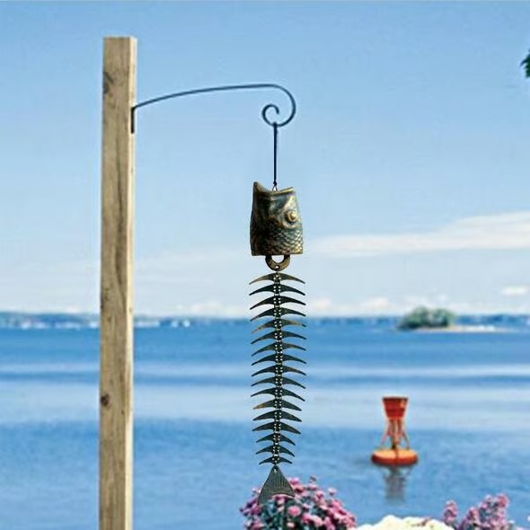 🐟Metal Fish Bone Wind Chimes