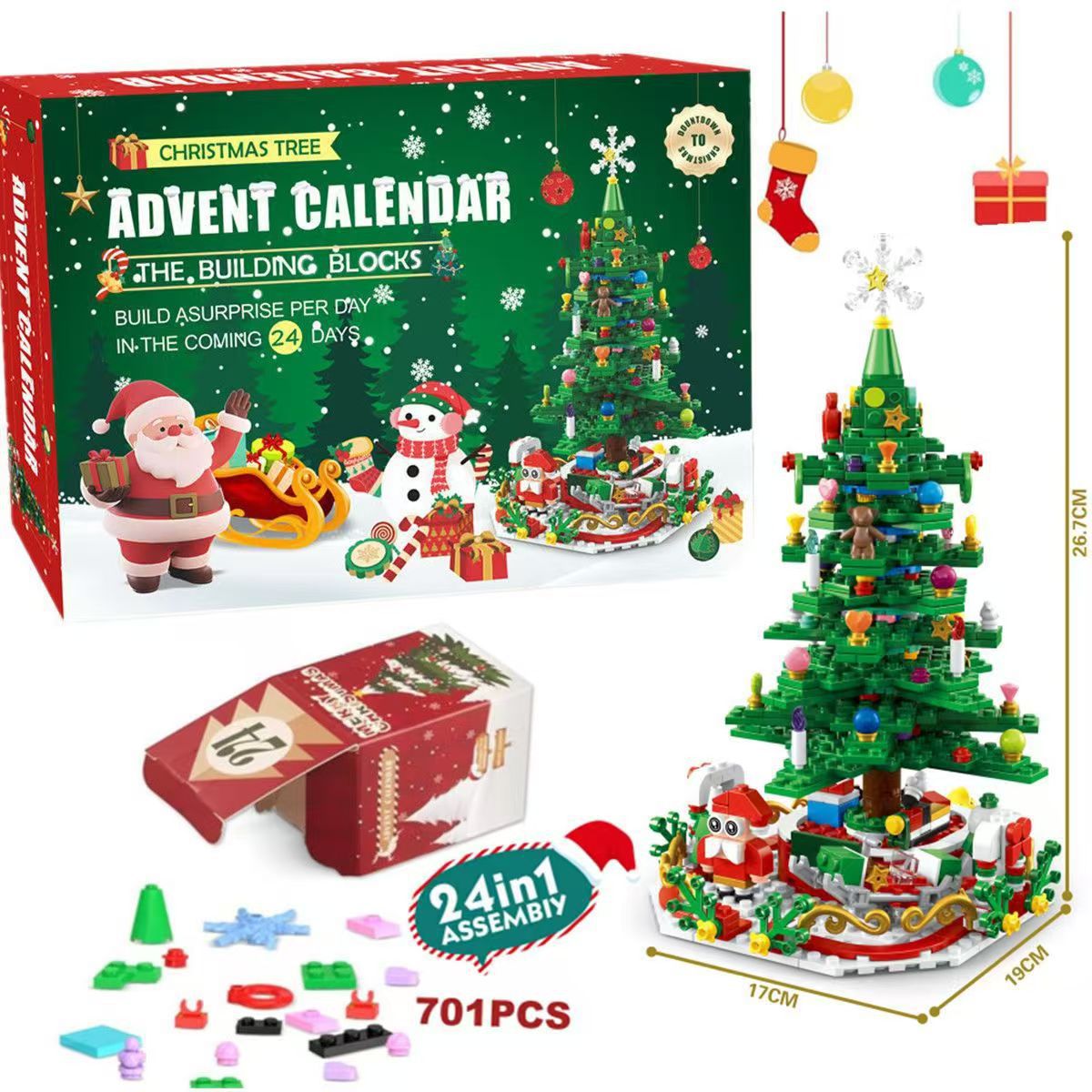 🎅Early Christmas 49%OFF🎅2024 Advent Calendar Christmas Building Toy Set
