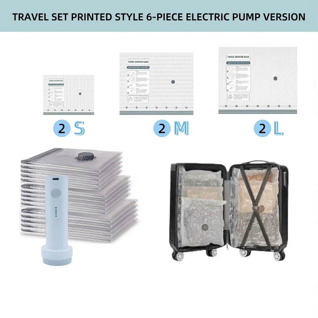 CordlessTravel Vacuum StorageCompression Bag