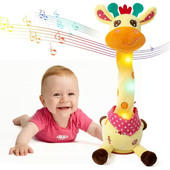 🎵 Musical Dancing Giraffe Toy 🦒 | Sings, Dances & Repeats What You Say | Interactive Stuffed Animal for Kids