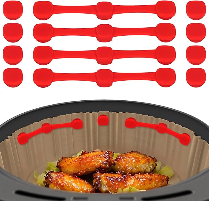 Air Fryer Magnets - Anti-Burn Parchment Paper Silicone Buckles