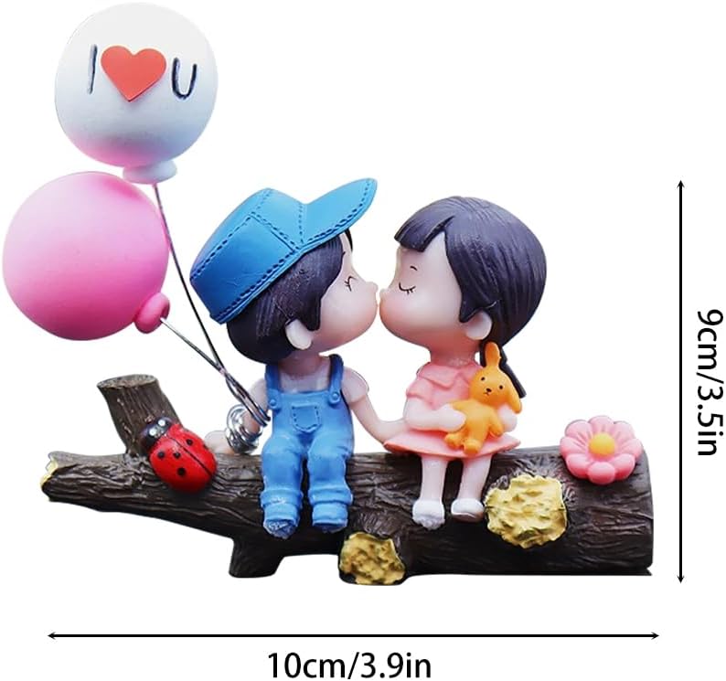 Cute Cartoon Couple Car Dashboard Ornament – Creative Interior Decor & Stylish Automotive Accessory for Men & Women