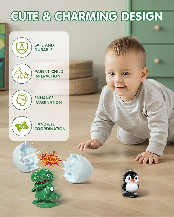 Wind-Up Animal Hatching Surprise Egg | Kids Interactive Toy