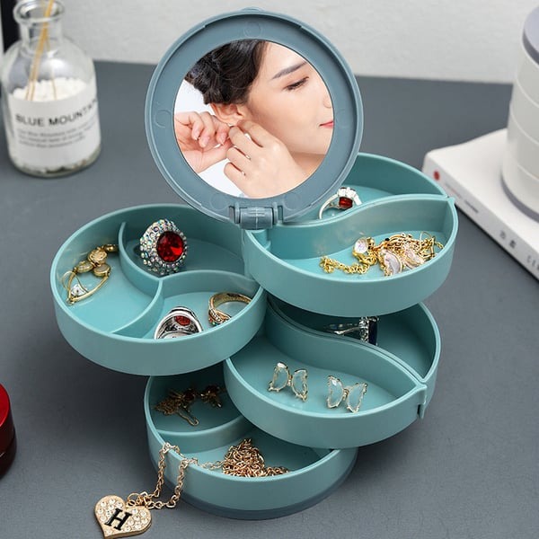 💖4 Layers Rotatable Jewelry Storage Box