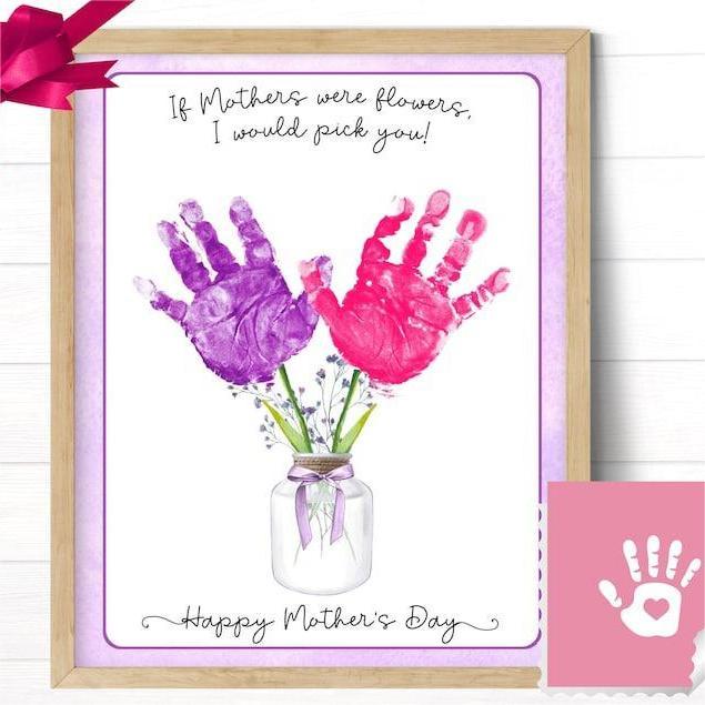 🔥Mother's Day Discount🔥Mother's Day Handprint Gift Card