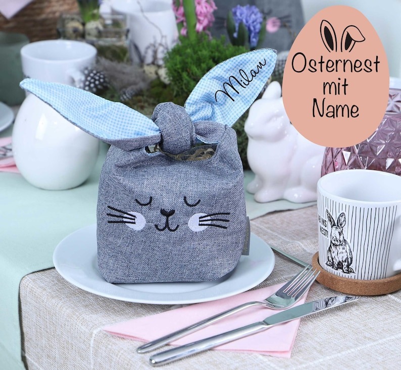 Personalized Bunny Easter Gift Bag