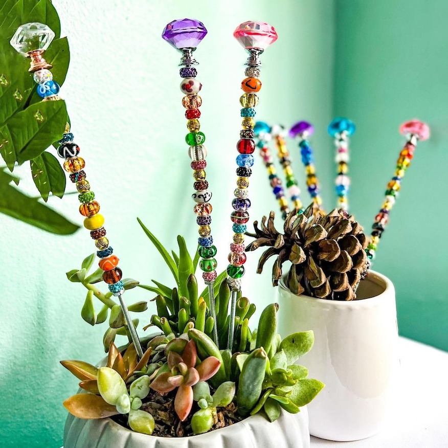 💎NEW Suncatcher Plant🌈Garden Fairy Wand Decoration🌷