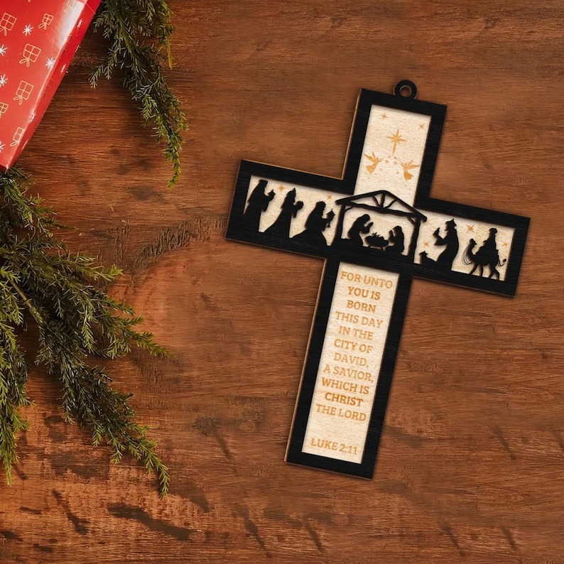 💖Christmas Nativity Cross Bible✨