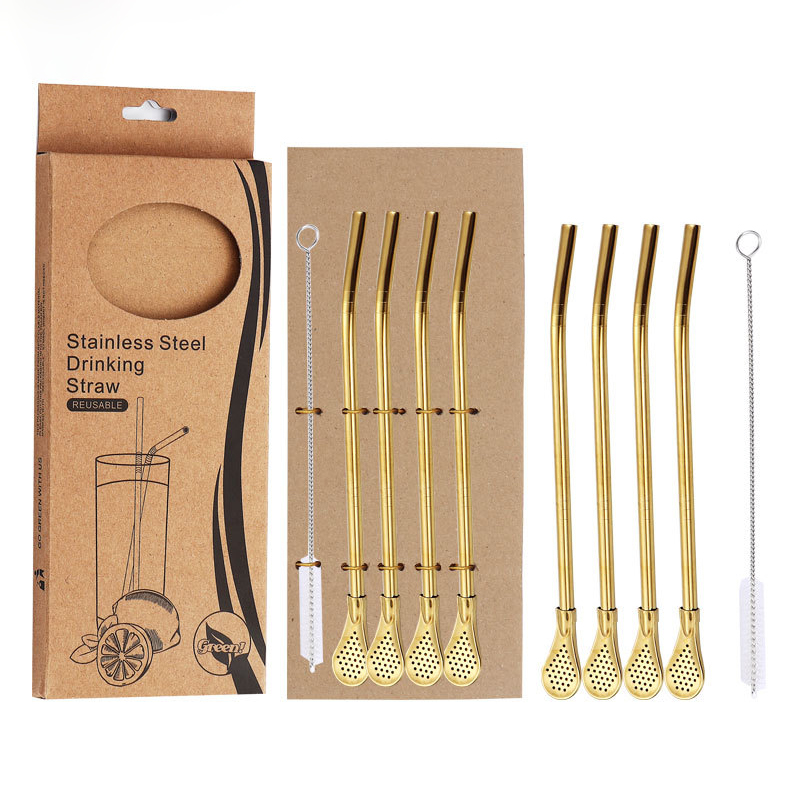 🔥Hot Sale —— Creative Metal Straw Filter Spoon🥄