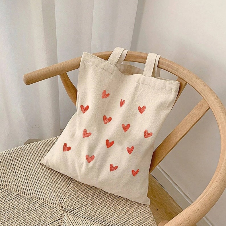 💗Red Heart Tote Bag✨
