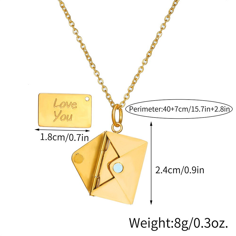 💌Envelope Necklace