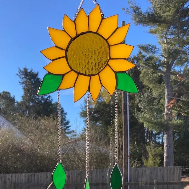 💖Mother’s Day🎁Sunflower Stained Glass Window Hanging🌻