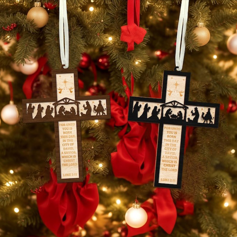 💖Christmas Nativity Cross Bible✨