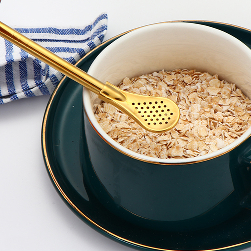 🔥Hot Sale —— Creative Metal Straw Filter Spoon🥄