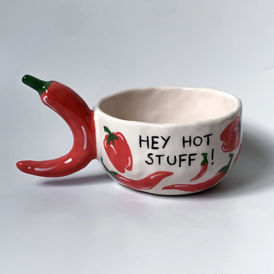 🌶️Chili & Banana🍌Handmade Ceramic Mug