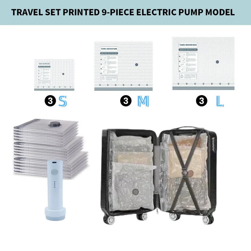 CordlessTravel Vacuum StorageCompression Bag