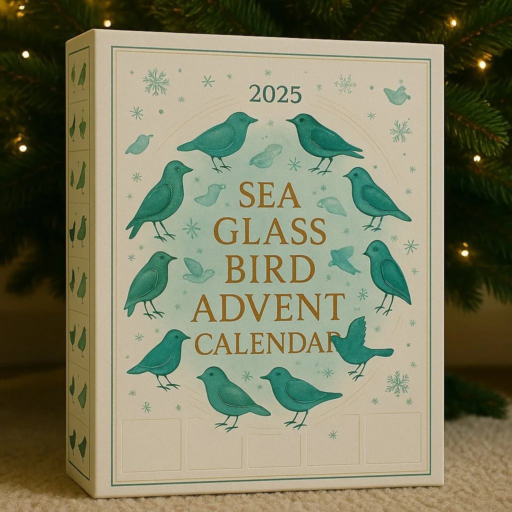 🔥LAST DAY 49% OFF🐦Sea Glass Bird Advent Calendar 2025