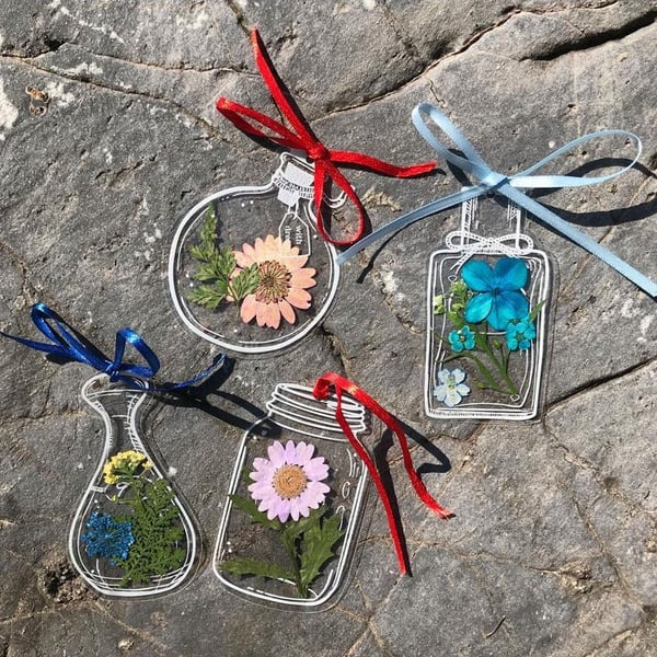 🌸Dried Flower Bookmarks Set (20 pcs)