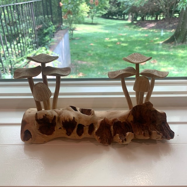 🍄Wooden Mushroom Decoration