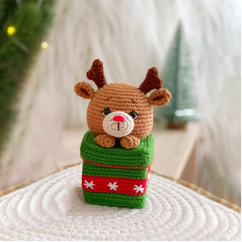 🎁Christmas Crochet Gift Box✨