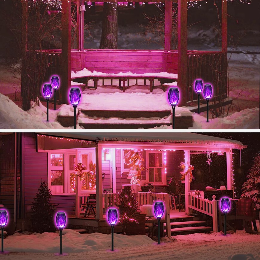 ❤️HOT SALE❤️Halloween Outdoor Solar Flame Light