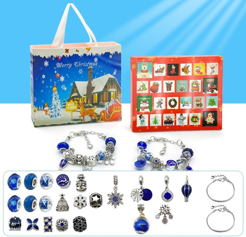 🎅HOT SALE🎅24 Pcs DIY Christmas Advent Calendar Bracelets Set