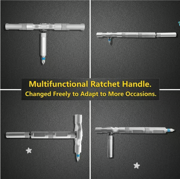 24 in 1 DlY Screwdriver SetMagnetic Compact andPortable Ratchet Screwdriver