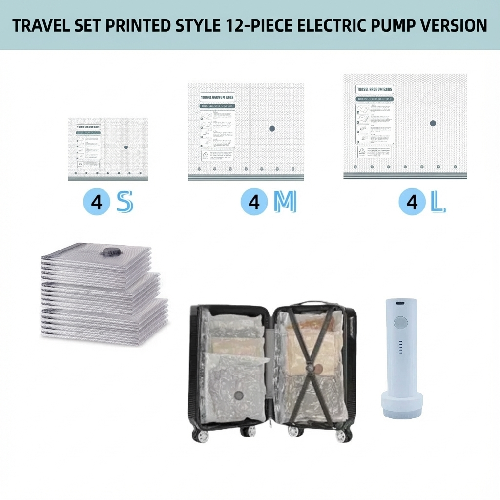 CordlessTravel Vacuum StorageCompression Bag