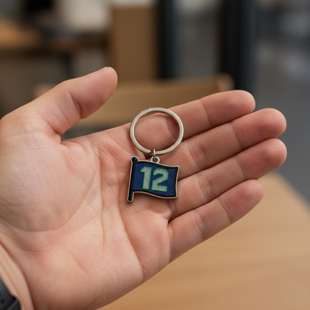 🏈12th Fan Keychain – Your Spirit, Our Strength