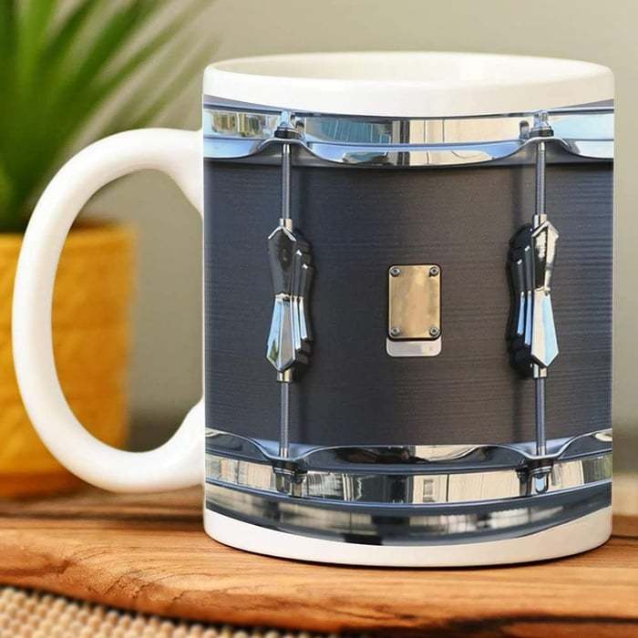 🥤Black Vintage Drum Mug