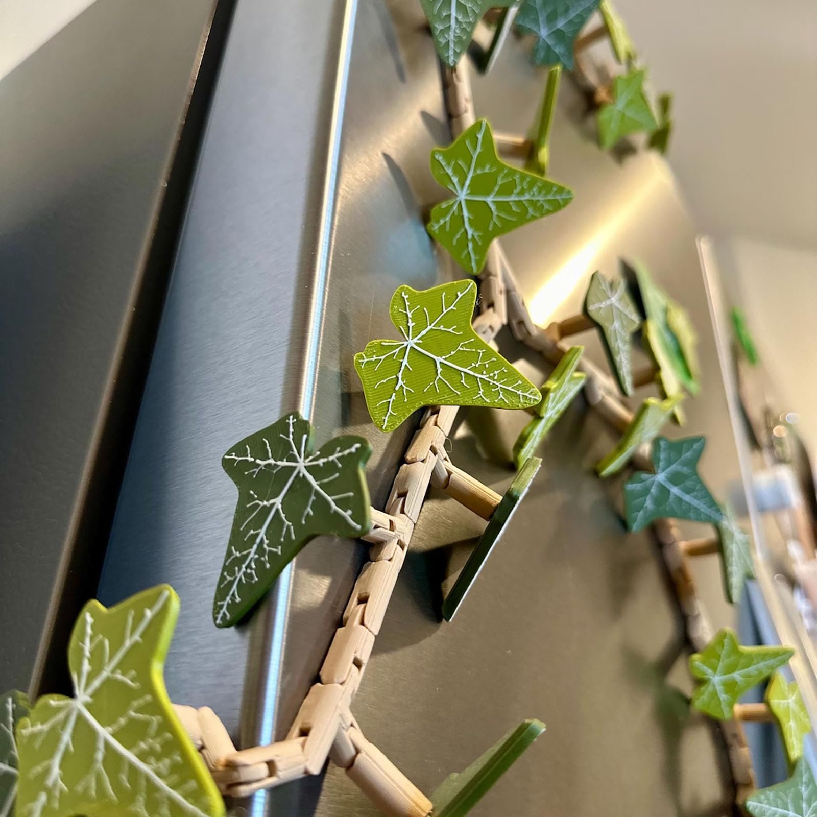 🍃 3D Printed Magnetic Ivy Faux Plant Fridge Magnet