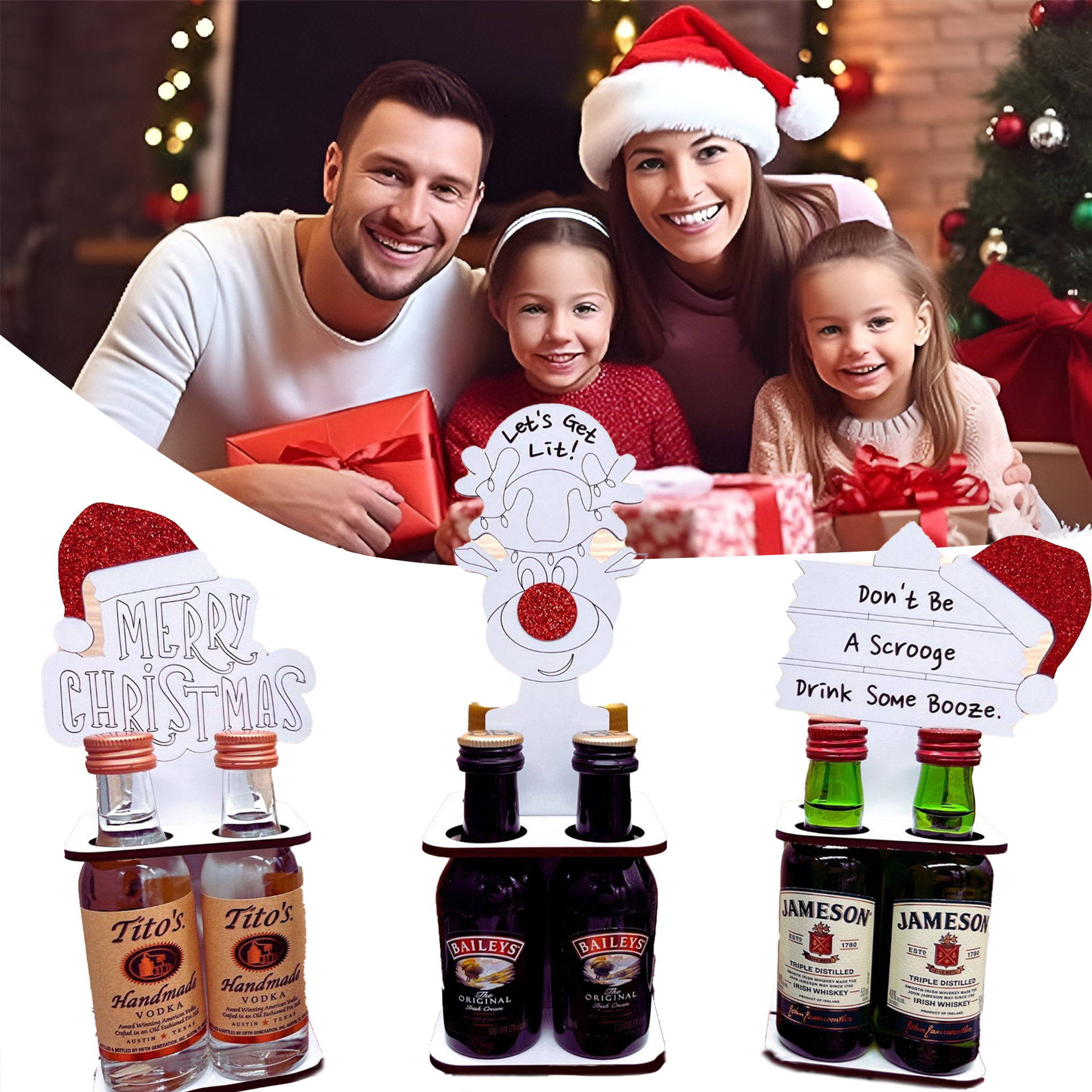 🎅Christmas Mini Wine Bottle Holder Decoration🍺