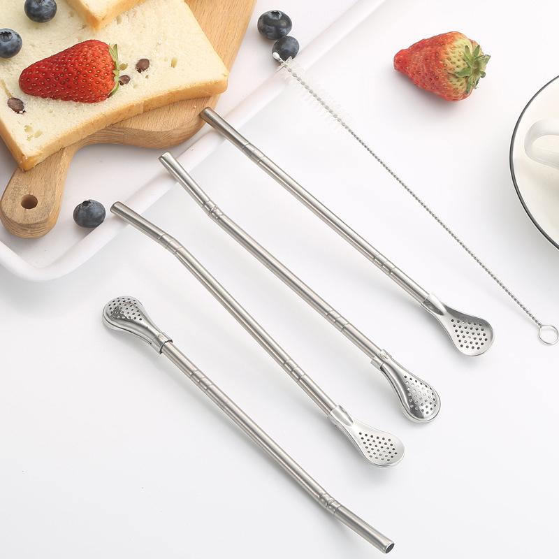 🔥Hot Sale —— Creative Metal Straw Filter Spoon🥄