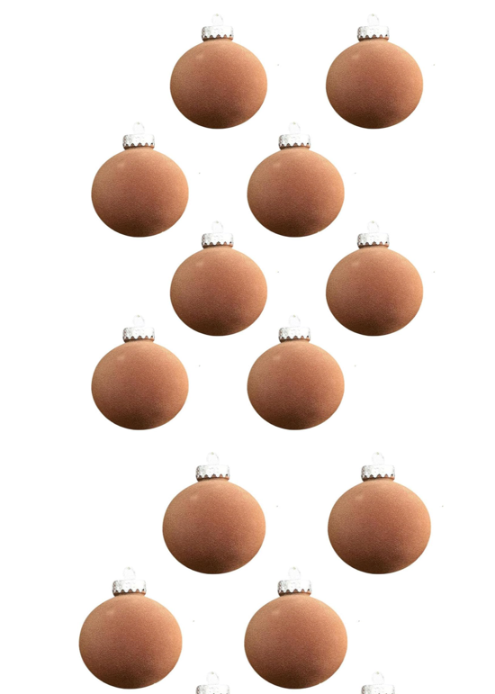 🎅Early Christmas 49%OFF - 12 PCS Flocking Velvet Christmas Balls