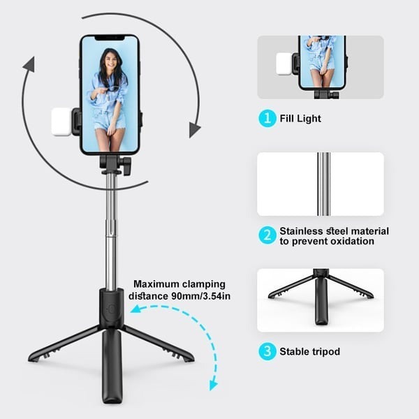 🤳✌️Bluetooth Selfie Stick