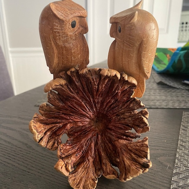 🦉Wooden Owl Handmade Deco