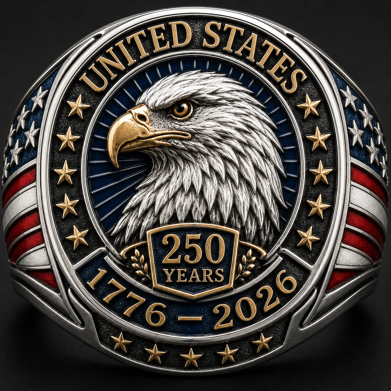USA 250th Anniversary Eagle Heritage Ring