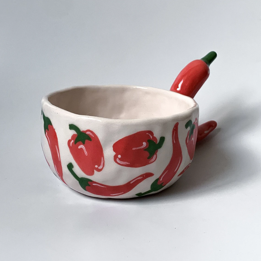 🌶️Chili & Banana🍌Handmade Ceramic Mug