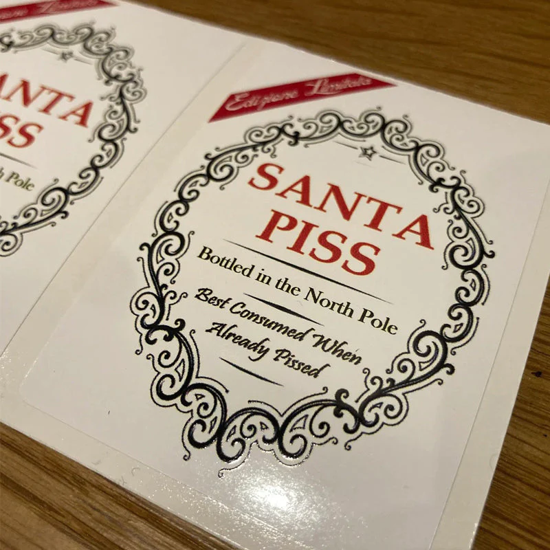 🎄Christmas Funny Novelty Bottle Labels