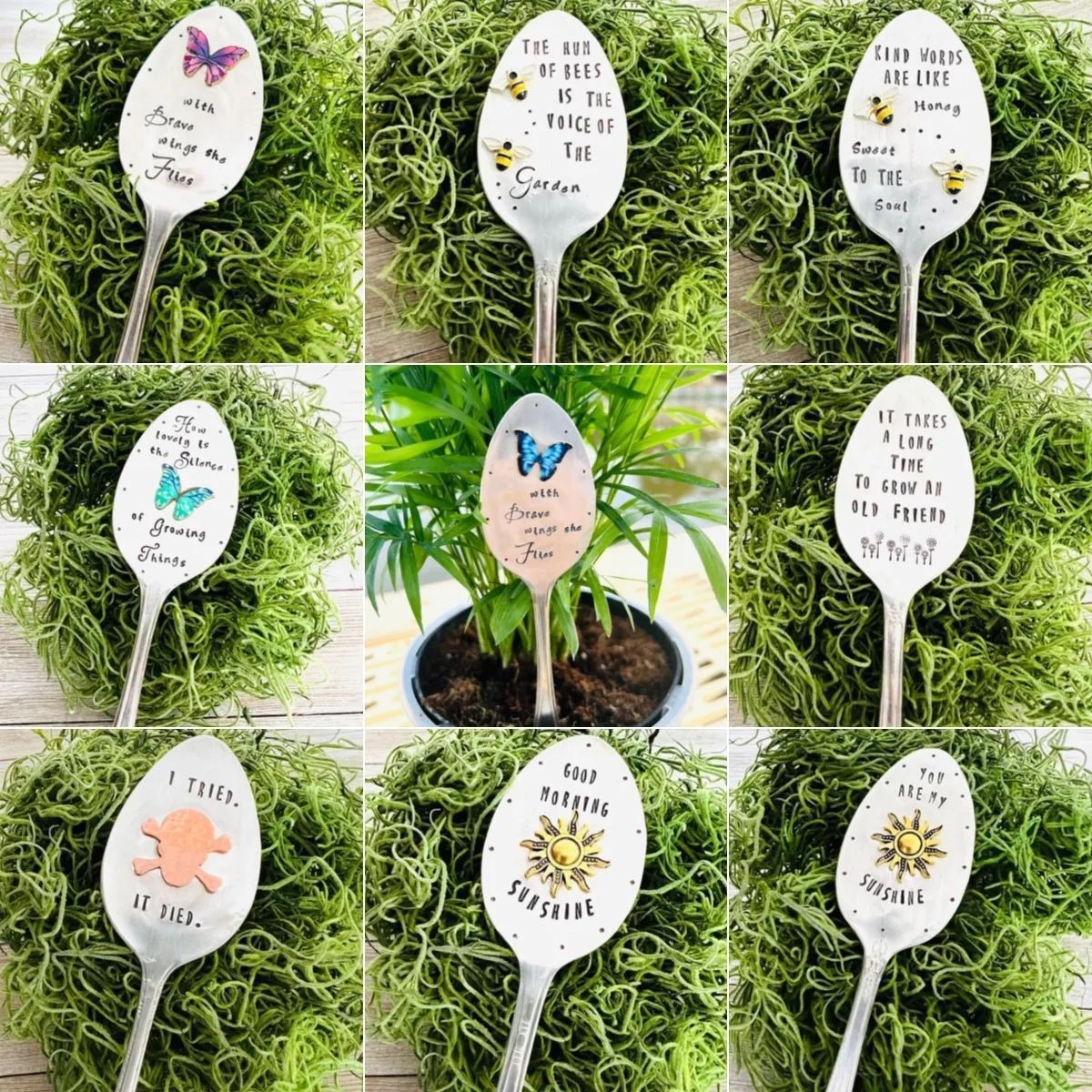 🌱🥄Spoon Shaped Plant Marker