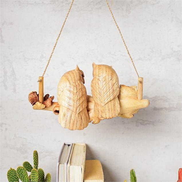 🦉Wooden Owl Handmade Deco