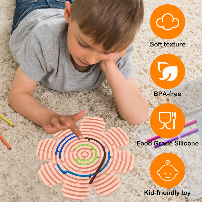 🔥Christmas Hot Sale--Children's DIY Educational Silicone Board Toys🎨