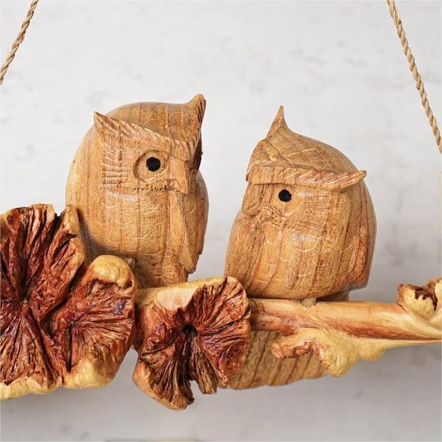🦉Wooden Owl Handmade Deco