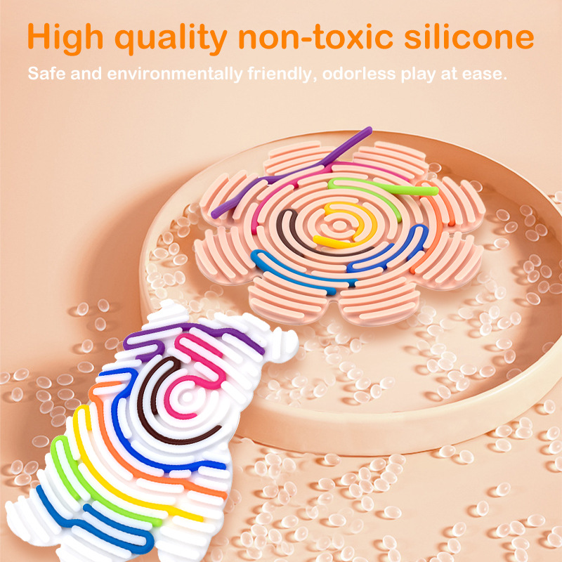 🔥Christmas Hot Sale--Children's DIY Educational Silicone Board Toys🎨