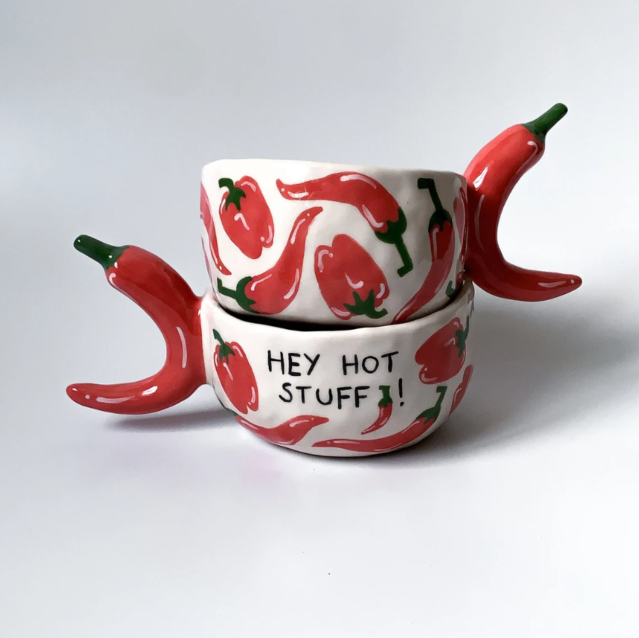 🌶️Chili & Banana🍌Handmade Ceramic Mug