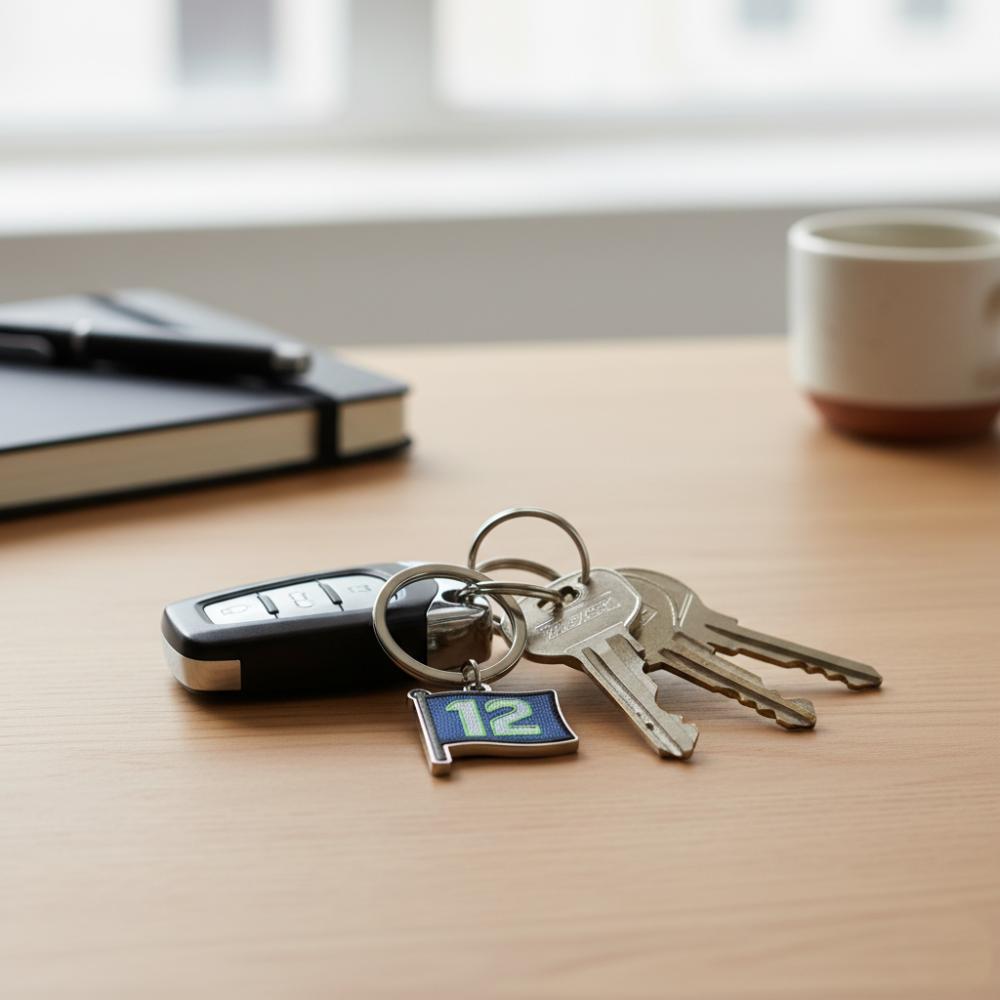 🏈12th Fan Keychain – Your Spirit, Our Strength