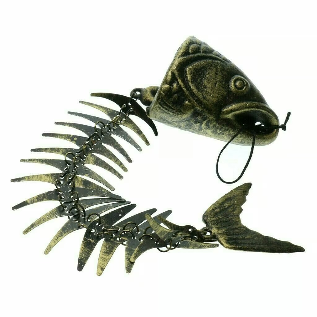 🐟Metal Fish Bone Wind Chimes