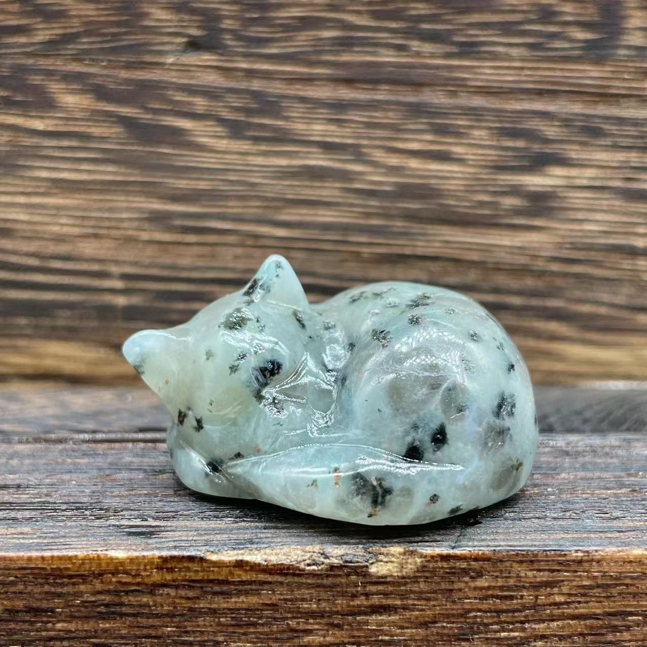 🐱Natural Quartz Crystal Sleeping Cat Decoration